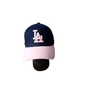Los Angeles MLB LA DODGERS Diamond Structured Ball Cap. Blue, Pink One Size